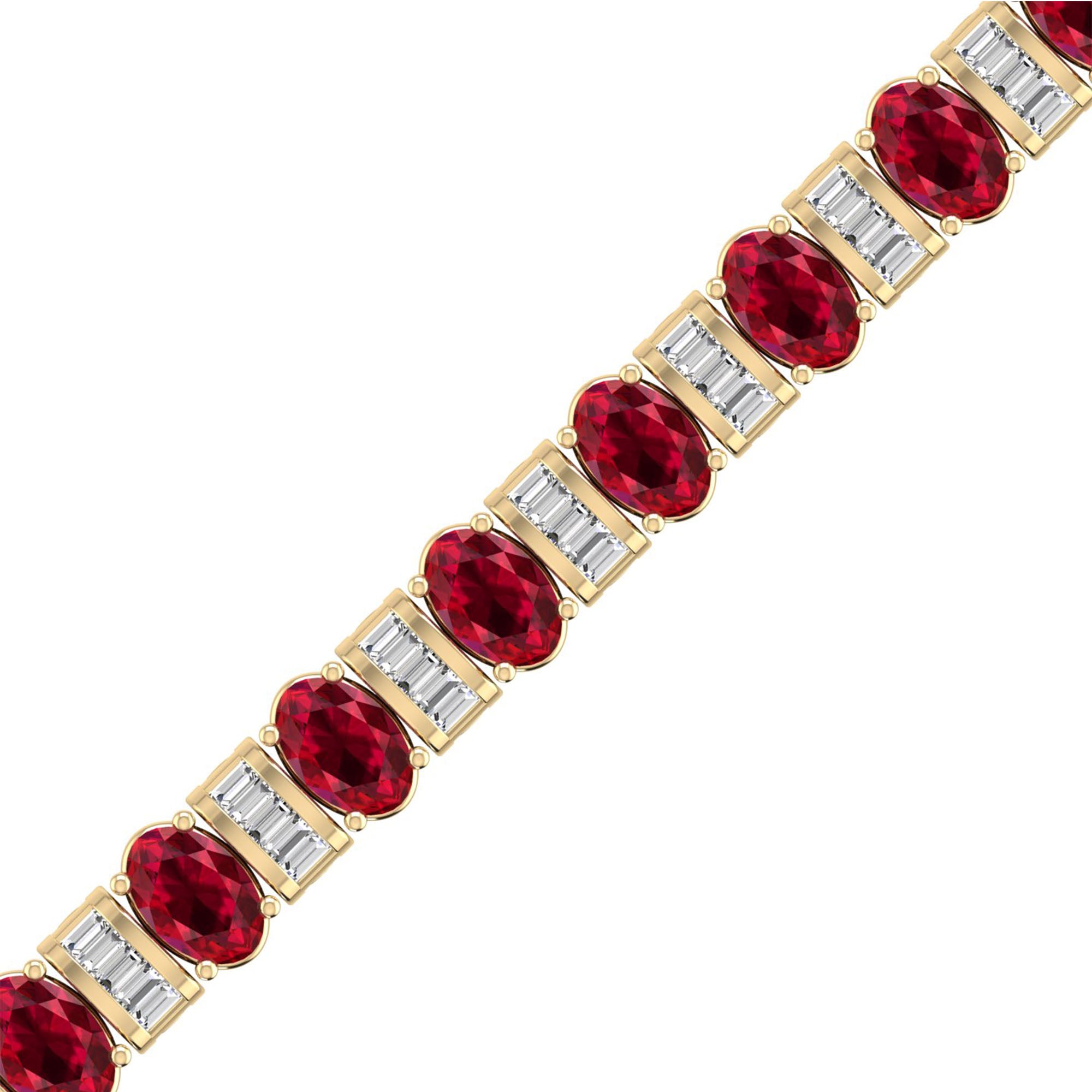 14K Yellow Gold - Ruby