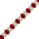 14K Yellow Gold - Ruby