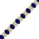14K Yellow Gold - Sapphire