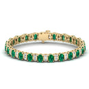 14K Yellow Gold - Emerald