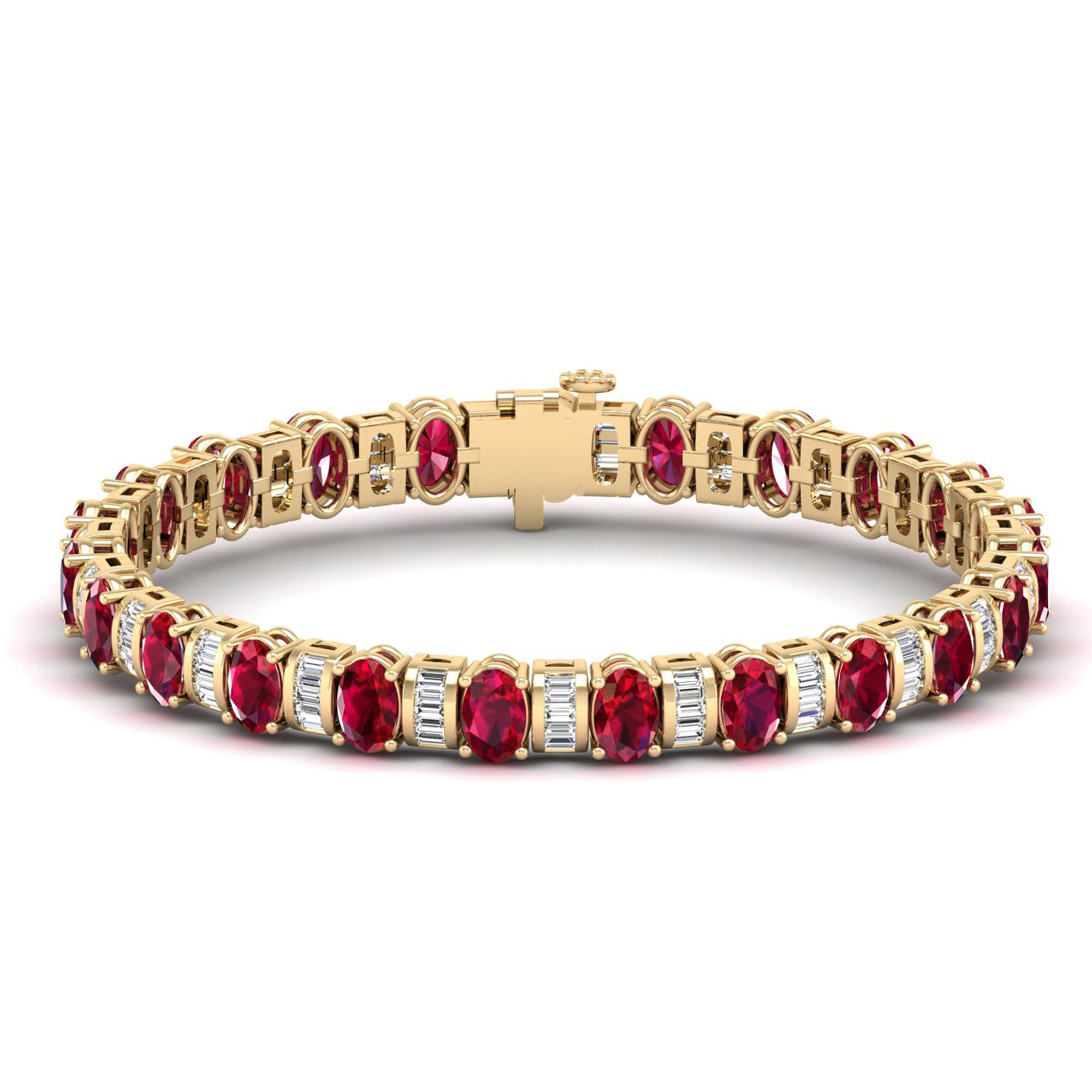 14K Yellow Gold - Ruby