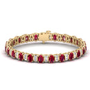 14K Yellow Gold - Ruby