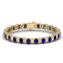 14K Yellow Gold - Sapphire
