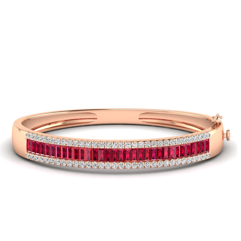 14K Rose Gold - Ruby