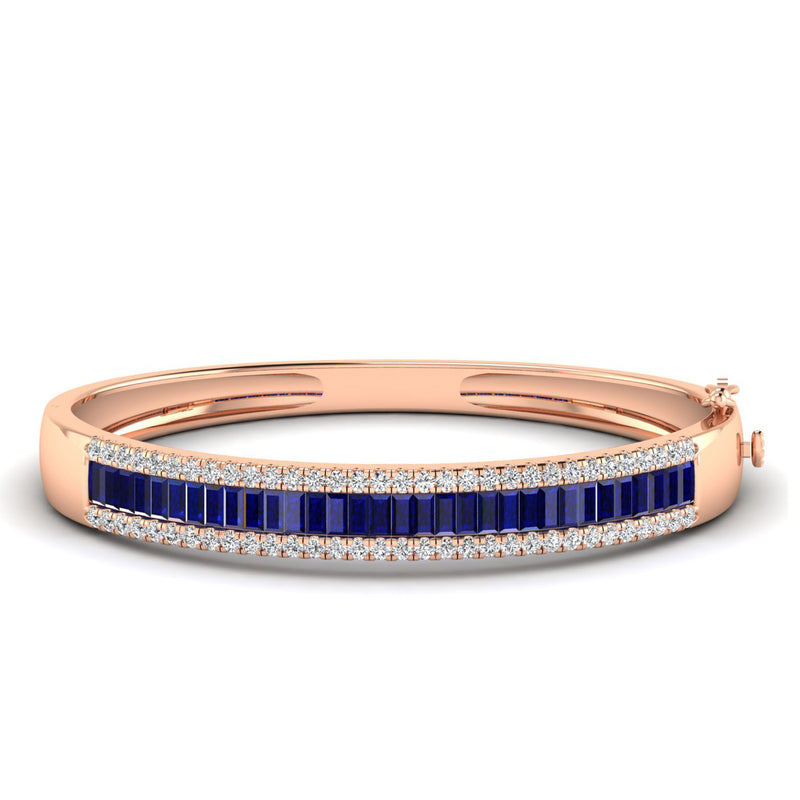14K Rose Gold - Sapphire