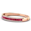 14K Rose Gold - Ruby