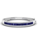 14K White Gold - Sapphire
