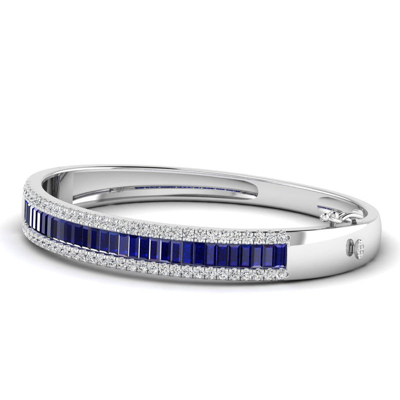 14K White Gold - Sapphire