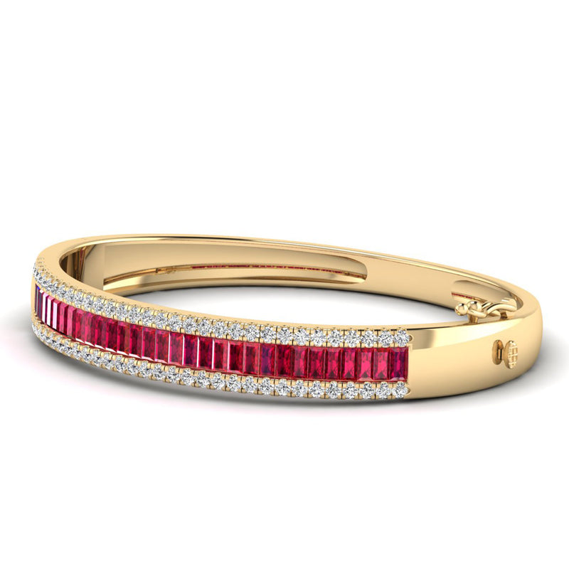 14K Yellow Gold - Ruby