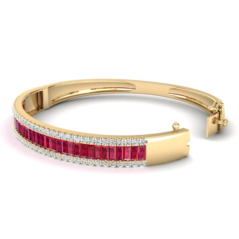 14K Yellow Gold - Ruby