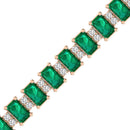 14K Rose Gold - Emerald