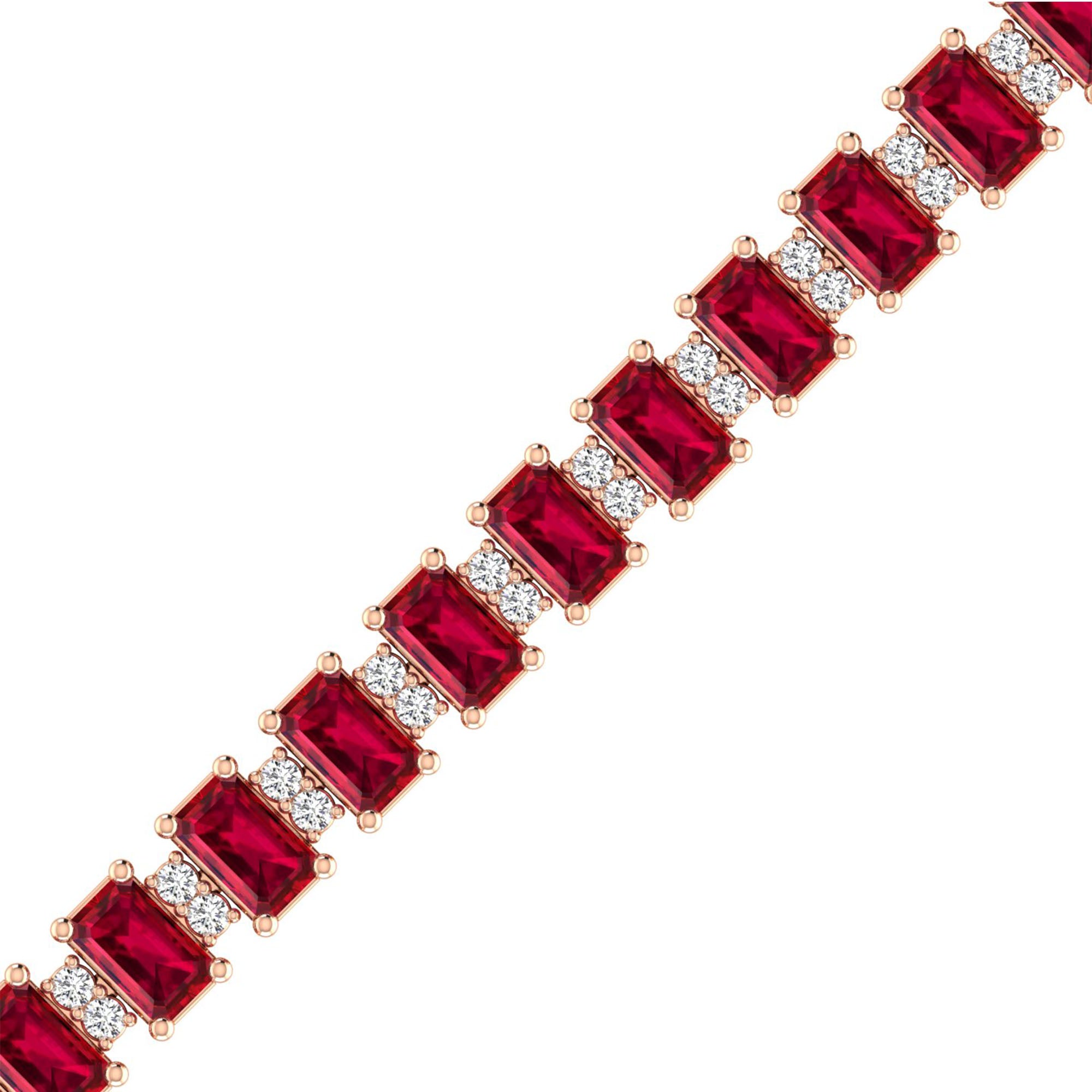 14K Rose Gold - Ruby