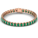14K Rose Gold - Emerald