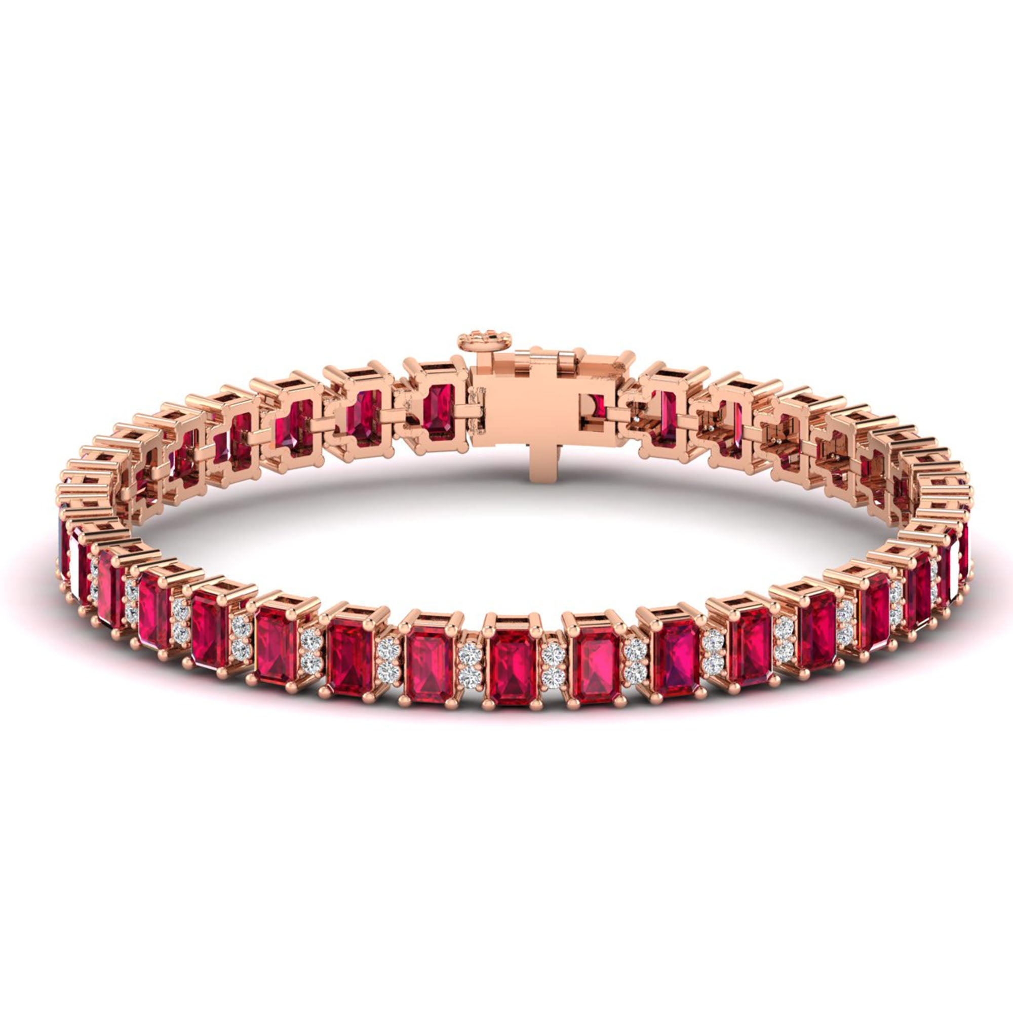14K Rose Gold - Ruby
