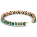 14K Rose Gold - Emerald