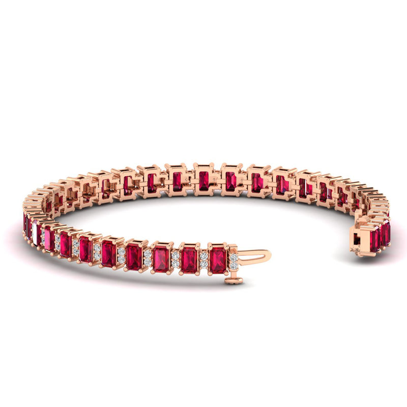 14K Rose Gold - Ruby