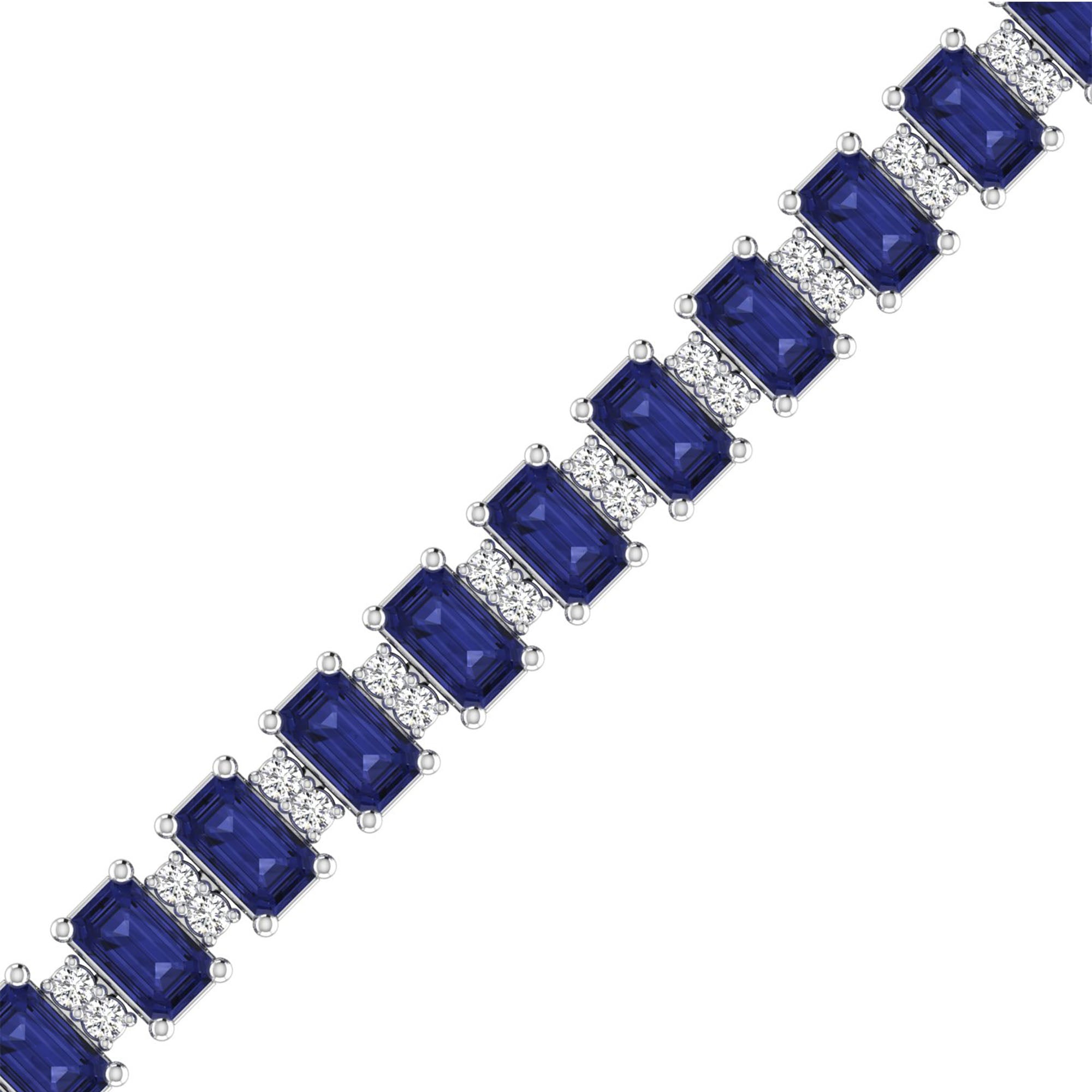 14K White Gold - Tanzanite