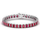 14K White Gold - Ruby