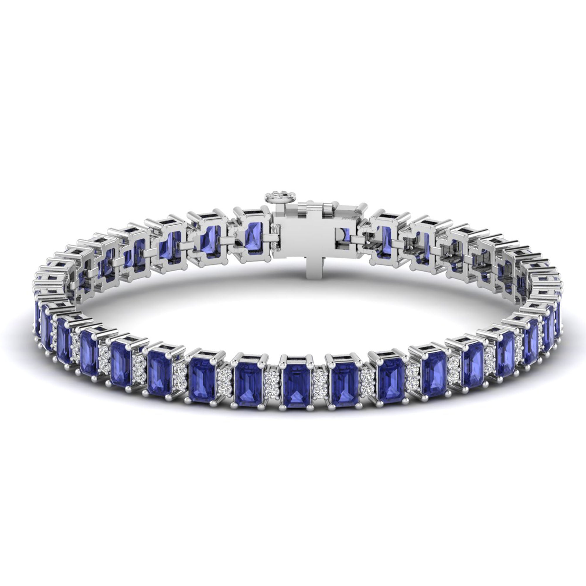 14K White Gold - Tanzanite