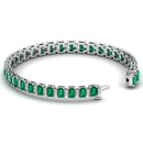 14K White Gold - Emerald