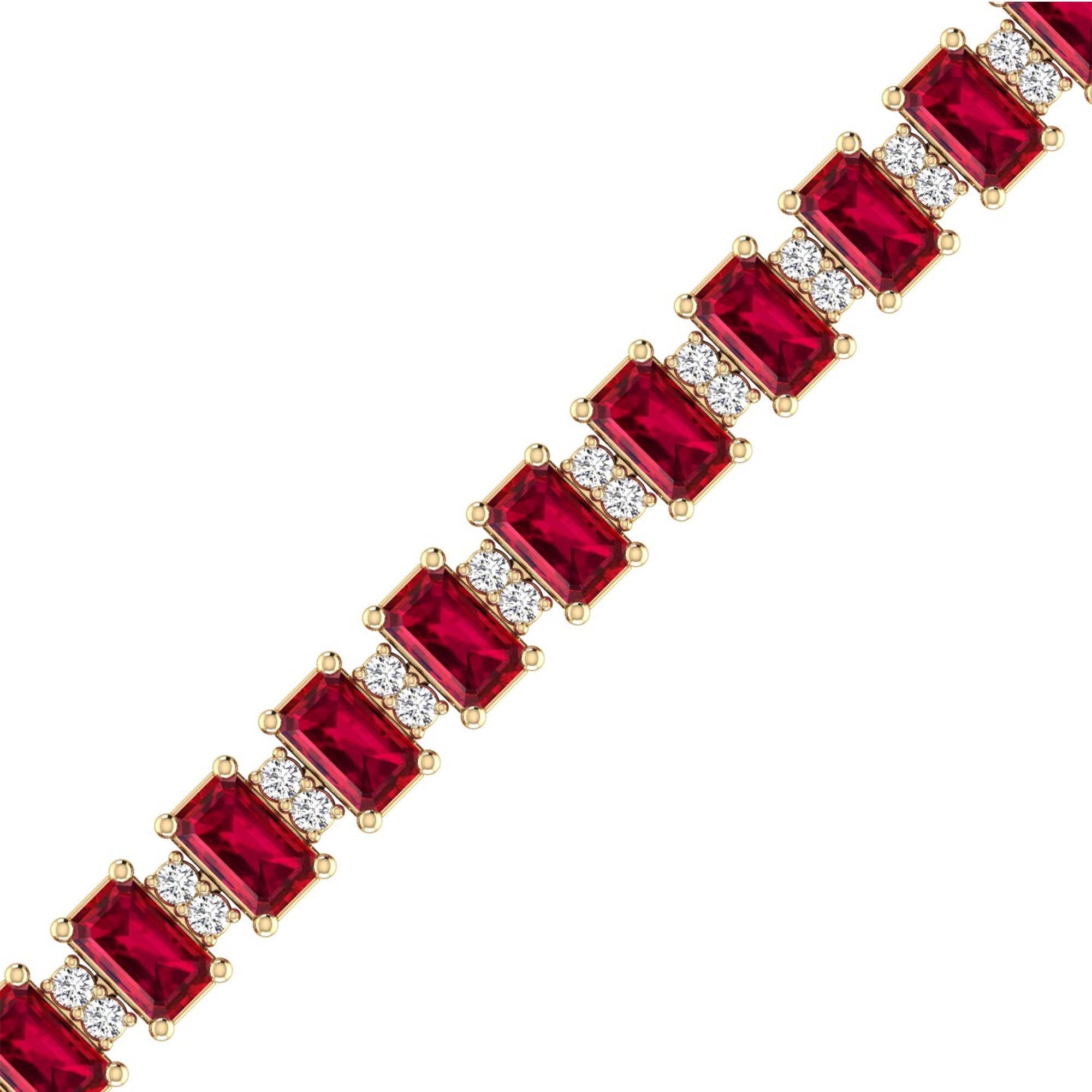 14K Yellow Gold - Ruby