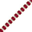 14K Yellow Gold - Ruby