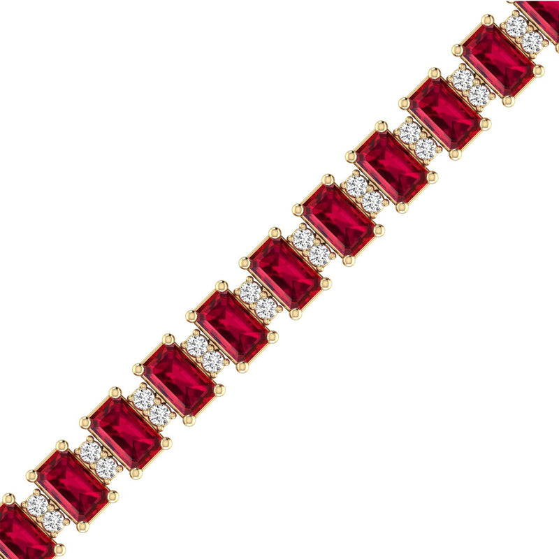 14K Yellow Gold - Ruby