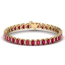 14K Yellow Gold - Ruby