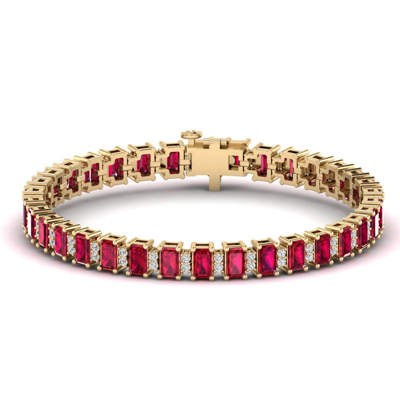 14K Yellow Gold - Ruby