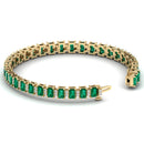 14K Yellow Gold - Emerald