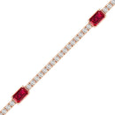 14K Rose Gold - Ruby
