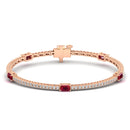 14K Rose Gold - Ruby