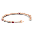 14K Rose Gold - Ruby