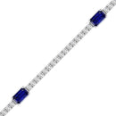 14K White Gold - Sapphire