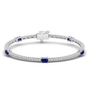 14K White Gold - Sapphire