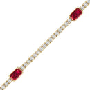 14K Yellow Gold - Ruby