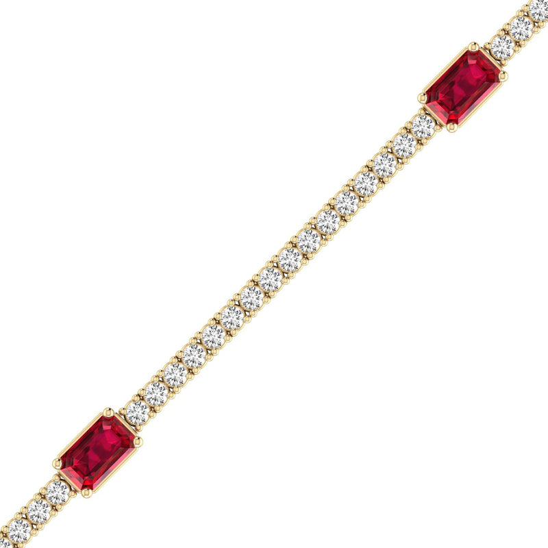 14K Yellow Gold - Ruby