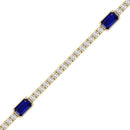 14K Yellow Gold - Sapphire