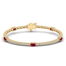 14K Yellow Gold - Ruby