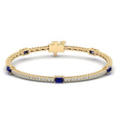 14K Yellow Gold - Sapphire