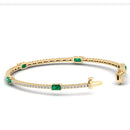 14K Yellow Gold - Emerald