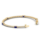 14K Yellow Gold - Sapphire