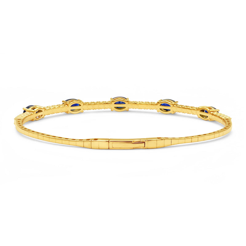 14K Yellow Gold - Sapphire