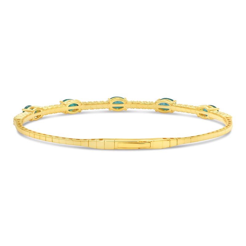 14K Yellow Gold - Emerald