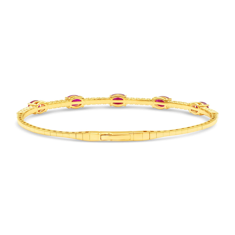 14K Yellow Gold - Ruby