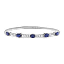 14K White Gold - Sapphire