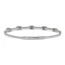 14K White Gold - Sapphire
