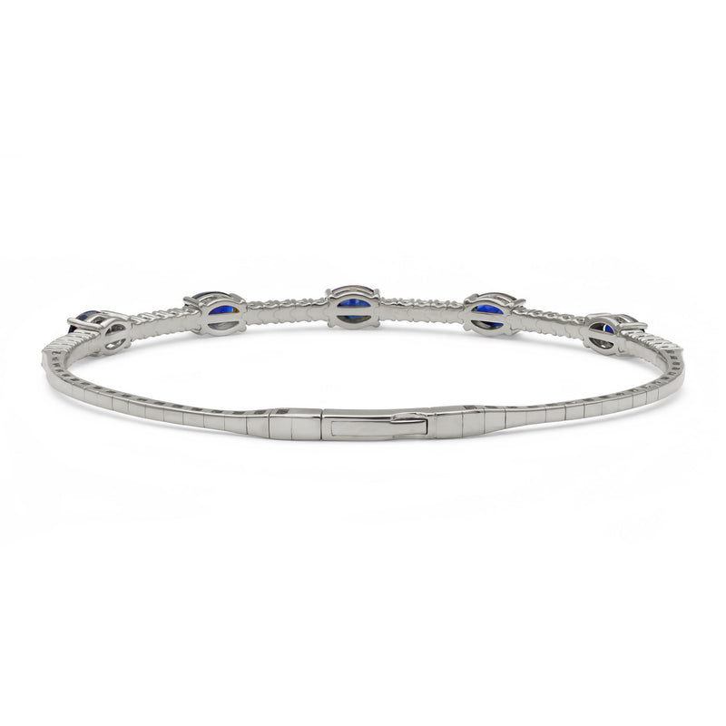 14K White Gold - Sapphire
