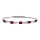 14K White Gold - Ruby