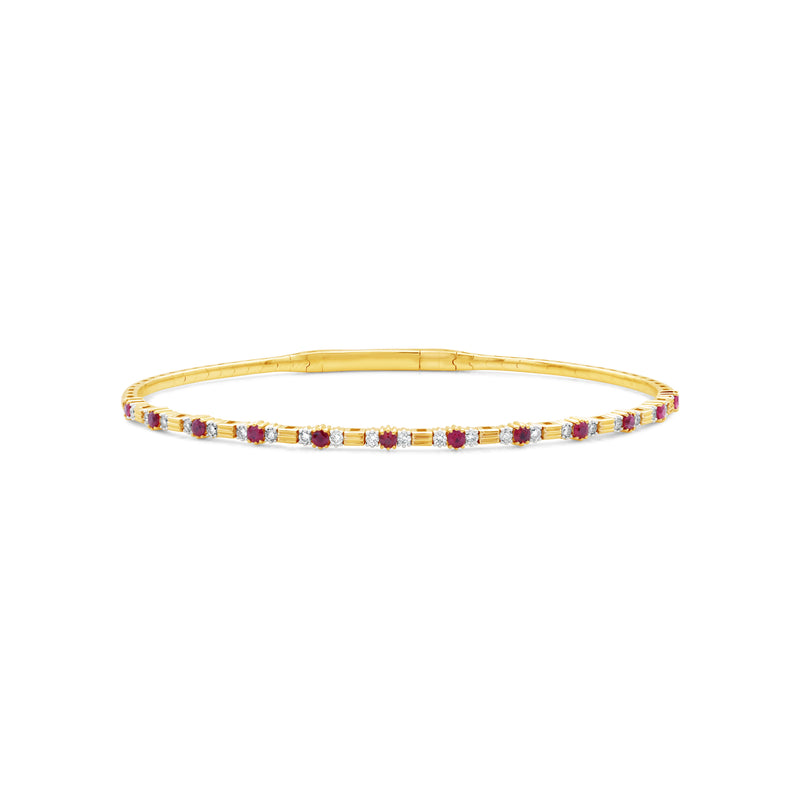 14K Yellow Gold - Ruby